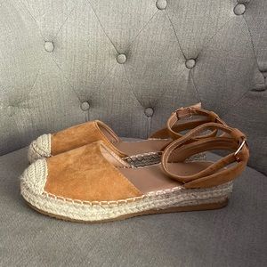 Camel Suede Espandrilles. Excellent condition.